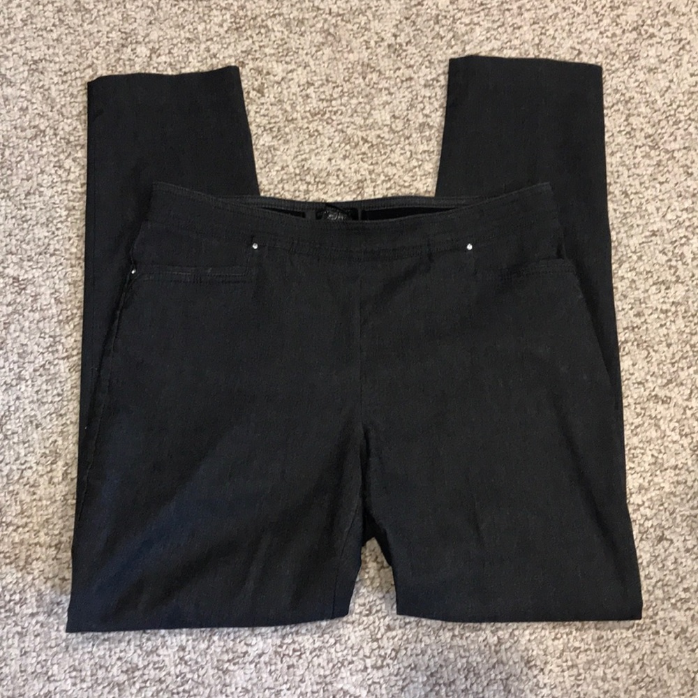 Excellent Dark Grey Stretchy Elastic Pants- Sharp!